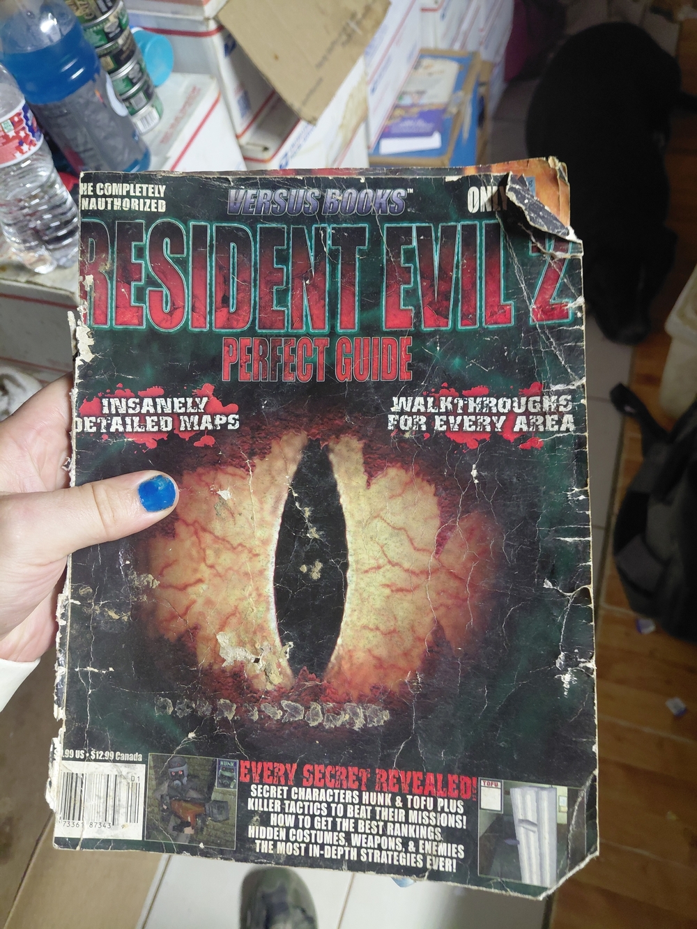 vintage copy of The Completely Unauthorized Resident Evil 2 Perfect Guide publis